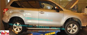 森林人改裝剎車，前后AP剎車套裝，前面AP5200后面ap7600